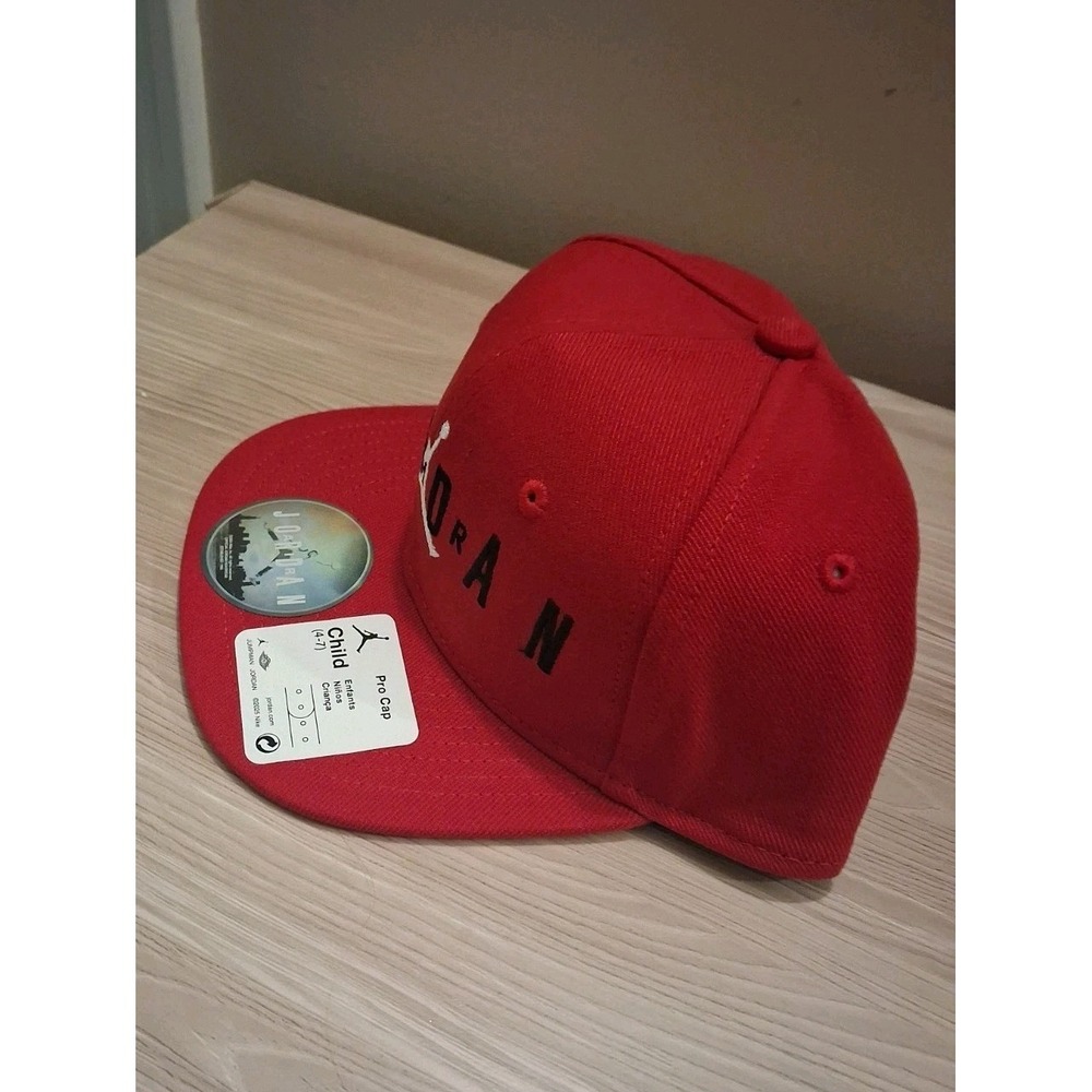 Air Jordan Nike Jumpman Pro Cap Snapback Red Hat / CHILD 4-7 / NWT - Picture 3 of 4